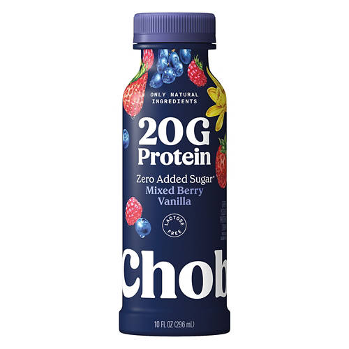 Chobani Zero Added Sugar Mixed Berry Vanilla 20g Protein Drink